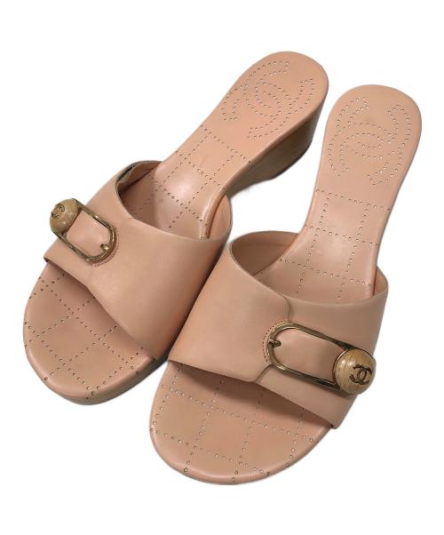 CHANEL（シャネル）CHANEL (シャネル) ココマークサンダル ベージュ サイズ:36の古着・服飾アイテム