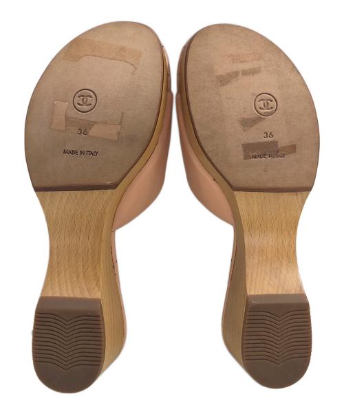 CHANEL（シャネル）CHANEL (シャネル) ココマークサンダル ベージュ サイズ:36の古着・服飾アイテム