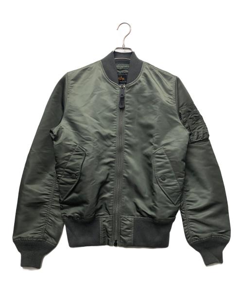 ALPHA（アルファ）ALPHA (アルファ) MA-1ジャケット オリーブ サイズ:Sの古着・服飾アイテム