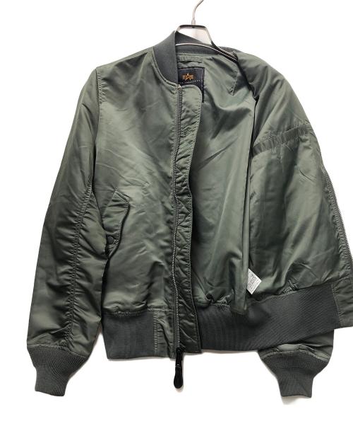 ALPHA（アルファ）ALPHA (アルファ) MA-1ジャケット オリーブ サイズ:Sの古着・服飾アイテム