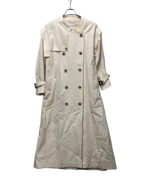 CLANE（クラネ）CLANE (クラネ) スクエアスリーブトレンチコート アイボリー サイズ:1の古着・服飾アイテム
