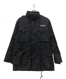 Hysteric Glamour（ヒステリックグラマー）の古着「SNAKE LOOP柄 M65 フィールドジャケット」｜ネイビー