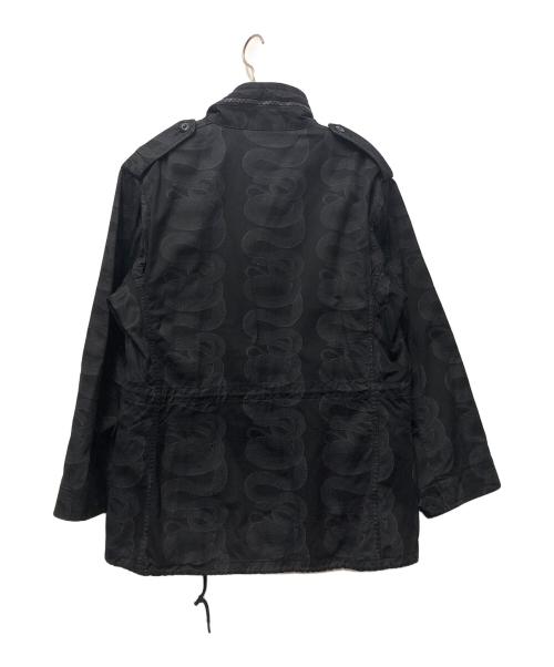 Hysteric Glamour（ヒステリックグラマー）Hysteric Glamour (ヒステリックグラマー) SNAKE LOOP柄 M65 フィールドジャケット ネイビー サイズ:Lの古着・服飾アイテム