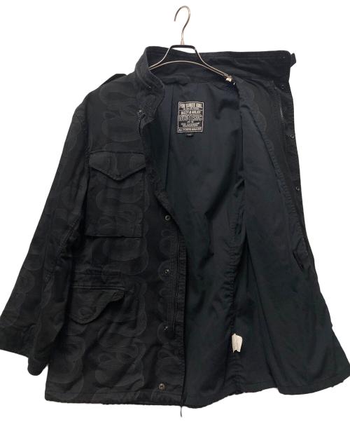 Hysteric Glamour（ヒステリックグラマー）Hysteric Glamour (ヒステリックグラマー) SNAKE LOOP柄 M65 フィールドジャケット ネイビー サイズ:Lの古着・服飾アイテム