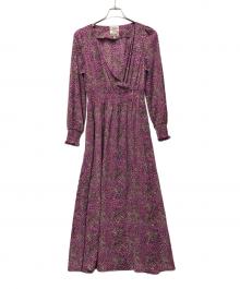 BAUM UND PFERDGARTEN（バウムウンドヘルガーデン）の古着「長袖ワンピース」｜ピンク