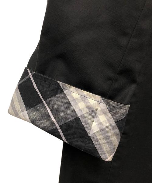 BURBERRY LONDON（バーバリーロンドン）BURBERRY LONDON (バーバリーロンドン) ステンカラーコート ブラック サイズ:Lの古着・服飾アイテム