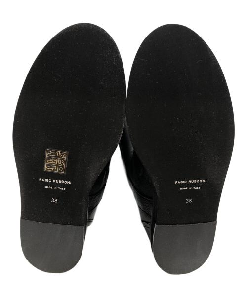 FABIO RUSCONI（ファビオルスコーニ）FABIO RUSCONI (ファビオルスコーニ) ロングブーツ ブラック サイズ:24.5の古着・服飾アイテム