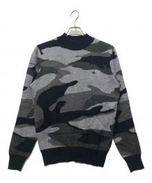 1PIU1UGUALE3 RELAX（ウノピゥウノウグァーレトレ リラックス）の古着「厚手ニット」｜グレー×ブラック