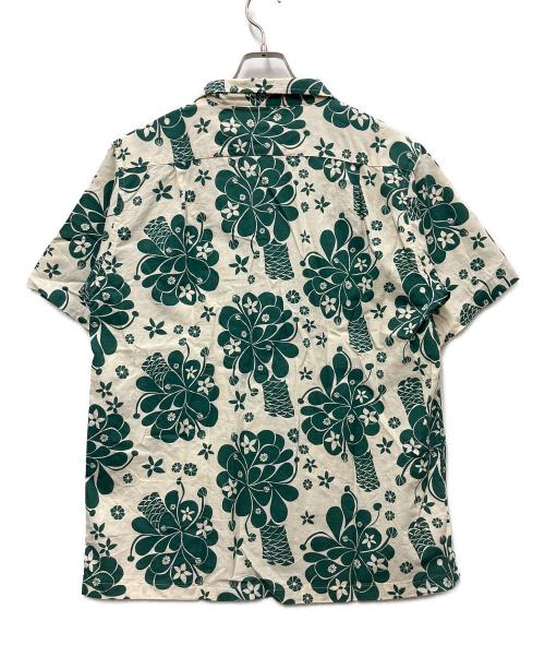 Patagonia（パタゴニア）Patagonia (パタゴニア) 半袖シャツ アイボリー×グリーン サイズ:Mの古着・服飾アイテム