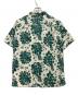 Patagonia (パタゴニア) 半袖シャツ アイボリー×グリーン サイズ:M：6000円