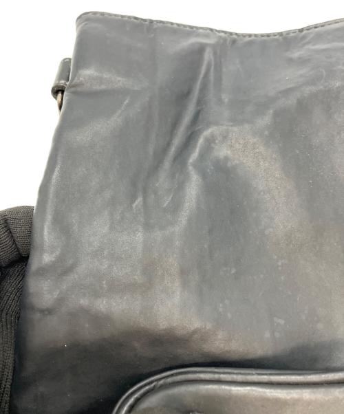 Jean Paul GAULTIER（ジャンポールゴルチェ）Jean Paul GAULTIER (ジャンポールゴルチェ) メタルプレートコーティングミニリュック ブラックの古着・服飾アイテム