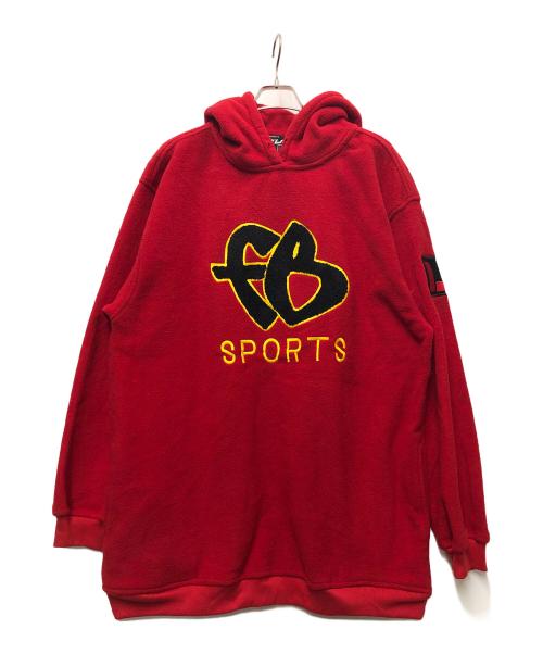 FUBU（フブ）FUBU (フブ) フリースプルオーバーパーカー レッド サイズ:XXLの古着・服飾アイテム