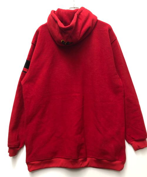 FUBU（フブ）FUBU (フブ) フリースプルオーバーパーカー レッド サイズ:XXLの古着・服飾アイテム