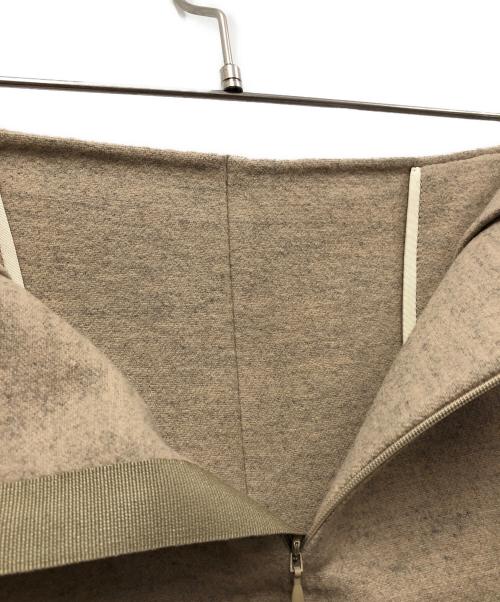 JIL SANDER（ジルサンダー）JIL SANDER (ジルサンダー) ウ-ルスリットスカート ベージュ サイズ:32の古着・服飾アイテム