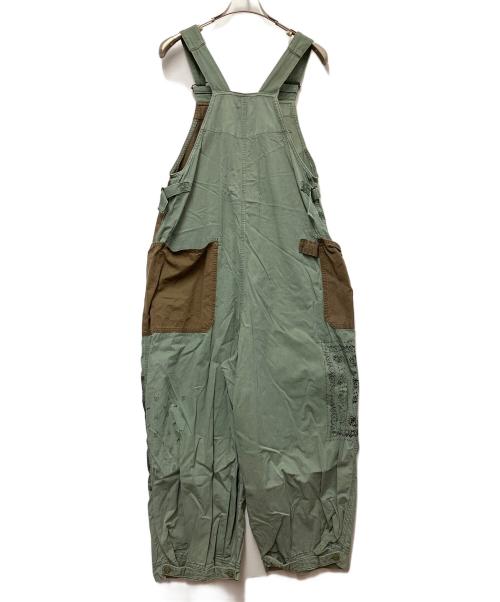 TOBILA（トビラ）TOBILA (トビラ) ライトツイル サロペットパンツ オリーブ サイズ:Ｍの古着・服飾アイテム