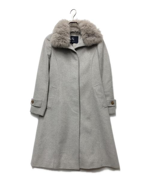 BURBERRY LONDON（バーバリーロンドン）BURBERRY LONDON (バーバリーロンドン) ロングコート グレー サイズ:Mの古着・服飾アイテム