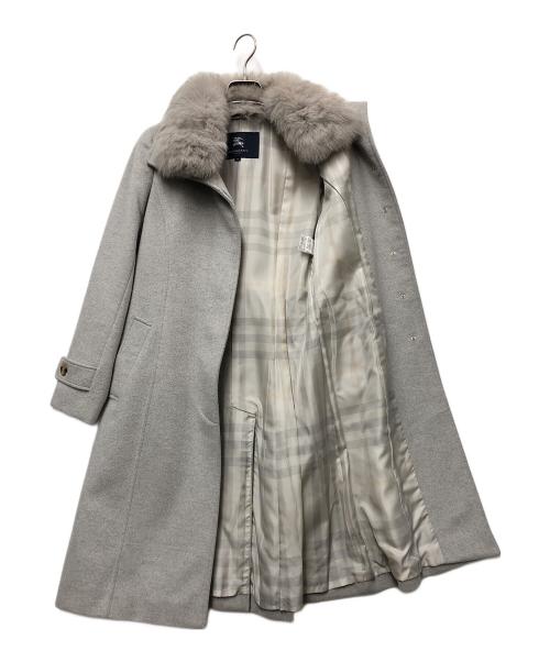 BURBERRY LONDON（バーバリーロンドン）BURBERRY LONDON (バーバリーロンドン) ロングコート グレー サイズ:Mの古着・服飾アイテム