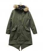 FRED PERRYフレッドペリー）の古着「ジップインライナー フィッシュテール パーカー」｜オリーブ