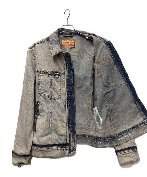 DIESEL（ディーゼル）DIESEL (ディーゼル) トラッカージャケット グレー サイズ:Mの古着・服飾アイテム