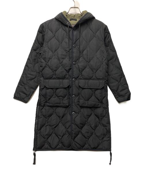 TAION（タイオン）TAION (タイオン) ミリタリーフードダウンコート ブラック サイズ:Sの古着・服飾アイテム