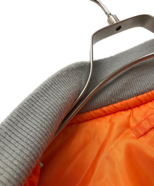 BEAMS（ビームス）BEAMS (ビームス) リラックスフィット MA-1 ライトグレー サイズ:XLの古着・服飾アイテム