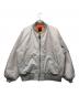 BEAMS（ビームス）の古着「リラックスフィット MA-1」｜ライトグレー