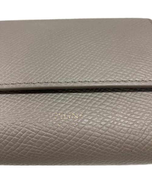 CELINE（セリーヌ）CELINE (セリーヌ) スモールトリフォールドウォレット ベージュの古着・服飾アイテム