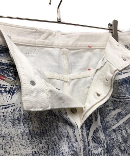 DIESEL（ディーゼル）DIESEL (ディーゼル) 2001 D-MACRO DIESEL ブルー×ホワイト サイズ:W28の古着・服飾アイテム