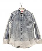 DIESELディーゼル）の古着「D SIMPLY OVER」｜ブルー×ホワイト