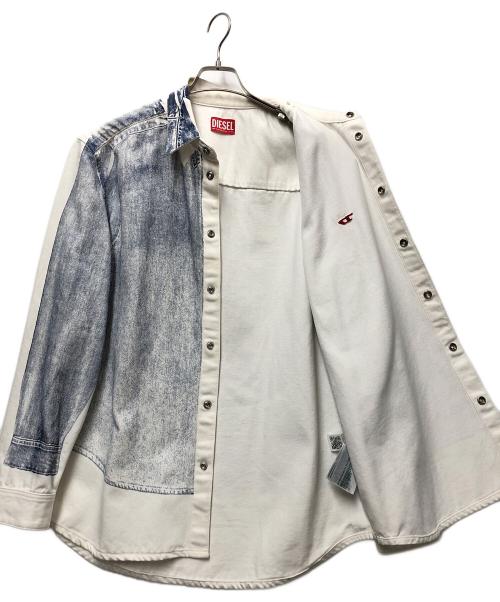 DIESEL（ディーゼル）DIESEL (ディーゼル) D SIMPLY OVER ブルー×ホワイト サイズ:Mの古着・服飾アイテム