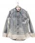 DIESEL（ディーゼル）の古着「D SIMPLY OVER」｜ブルー×ホワイト