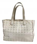 CHANELシャネル）の古着「ニュートラベルライントートバッグ」｜ピンク