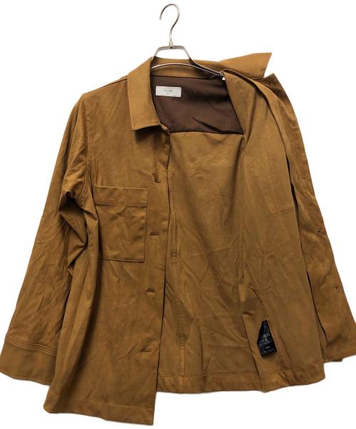 SLOBE IENA（スローブ イエナ）SLOBE IENA (スローブ イエナ) フェイクスウェードシャツブルゾン ブラウン サイズ:FREEの古着・服飾アイテム