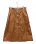 COACH（コーチ）の古着「レザースカート」｜ブラウン