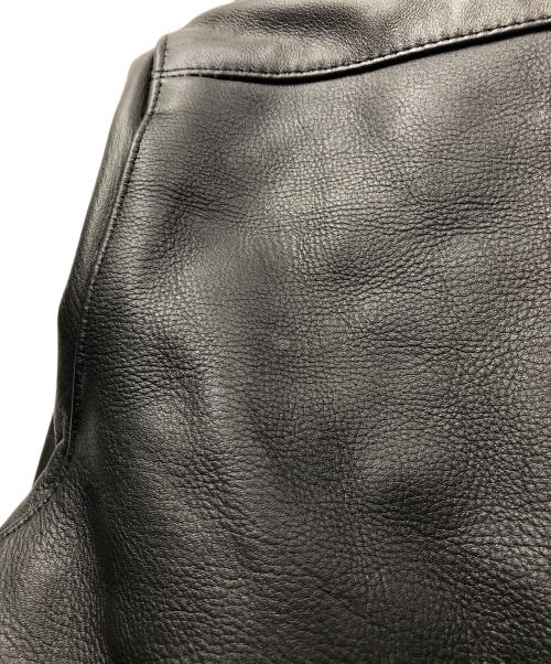 HORN WORKS（ホーンワークス）HORN WORKS (ホーンワークス) レザーウエスタンシャツ ブラック サイズ:Mの古着・服飾アイテム