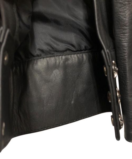 HORN WORKS（ホーンワークス）HORN WORKS (ホーンワークス) レザーウエスタンシャツ ブラック サイズ:Mの古着・服飾アイテム