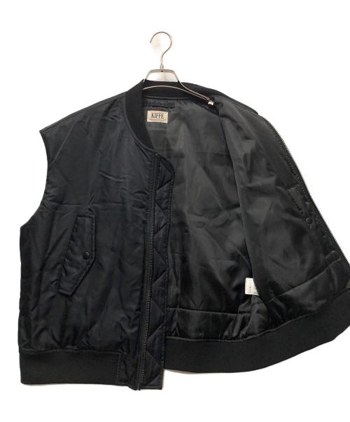 KIFFE（キッフェ）KIFFE (キッフェ) UNITED ARROWS (ユナイテッドアローズ) MA-1ベスト ブラック サイズ:FREEの古着・服飾アイテム