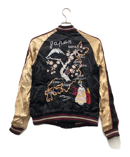 JAPANESQUE（ジャパネスク）JAPANESQUE (ジャパネスク) スカジャン ブラック サイズ:Mの古着・服飾アイテム