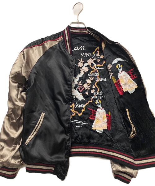 JAPANESQUE（ジャパネスク）JAPANESQUE (ジャパネスク) スカジャン ブラック サイズ:Mの古着・服飾アイテム