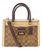 COACHコーチ）の古着「グレース キャリーオール・シグネチャーキャンバスバッグ」｜ブラウン