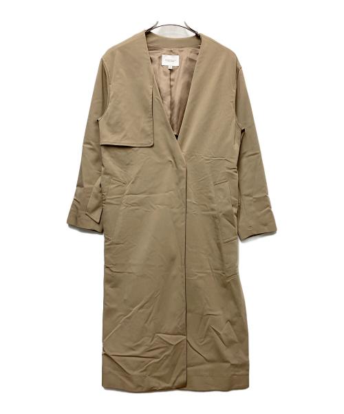 BEAUTY&YOUTH（ビューティーアンドユース）BEAUTY&YOUTH (ビューティーアンドユース) ラチネカラーレスサイドスリットコート ベージュ サイズ:Sの古着・服飾アイテム