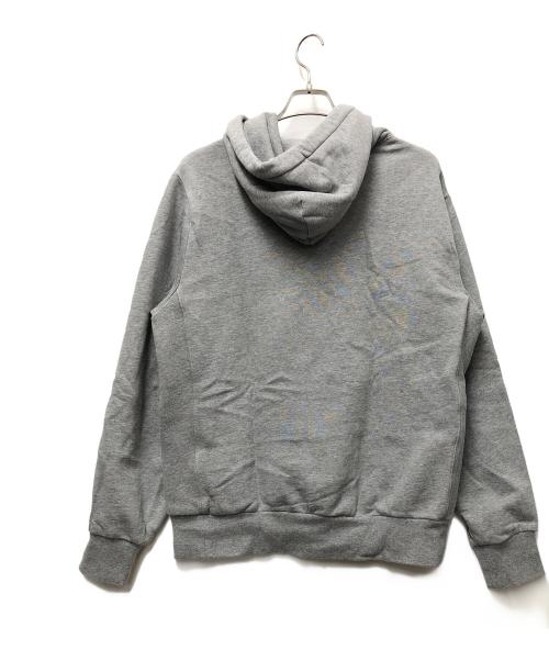 POLO RALPH LAUREN（ポロ・ラルフローレン）POLO RALPH LAUREN (ポロ・ラルフローレン) ロゴワッペンプルオーバーパーカー グレー×ネイビー サイズ:Mの古着・服飾アイテム
