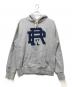 POLO RALPH LAUREN（ポロ・ラルフローレン）の古着「ロゴワッペンプルオーバーパーカー」｜グレー×ネイビー