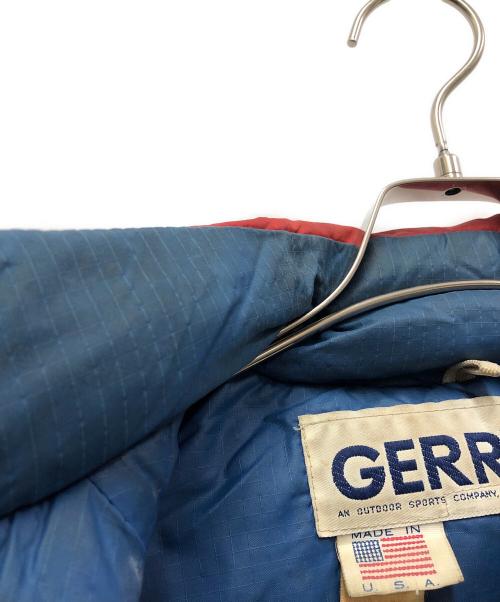 GERRY（ジェリー）GERRY (ジェリー) ダウンベスト レッド×ベージュ サイズ:不明の古着・服飾アイテム