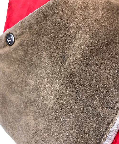 GERRY（ジェリー）GERRY (ジェリー) ダウンベスト レッド×ベージュ サイズ:不明の古着・服飾アイテム