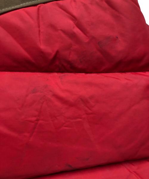 GERRY（ジェリー）GERRY (ジェリー) ダウンベスト レッド×ベージュ サイズ:不明の古着・服飾アイテム