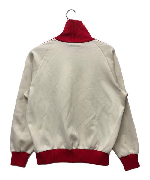 adidas（アディダス）adidas (アディダス) トラックジャケット ベージュ×レッド サイズ:4号の古着・服飾アイテム