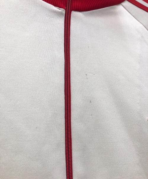 adidas（アディダス）adidas (アディダス) トラックジャケット ベージュ×レッド サイズ:4号の古着・服飾アイテム