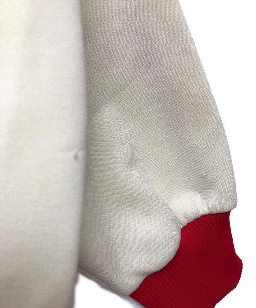 adidas（アディダス）adidas (アディダス) トラックジャケット ベージュ×レッド サイズ:4号の古着・服飾アイテム