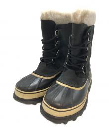 SOREL（ソレル）の古着「レースアップスノーブーツ」｜ブラック×ベージュ